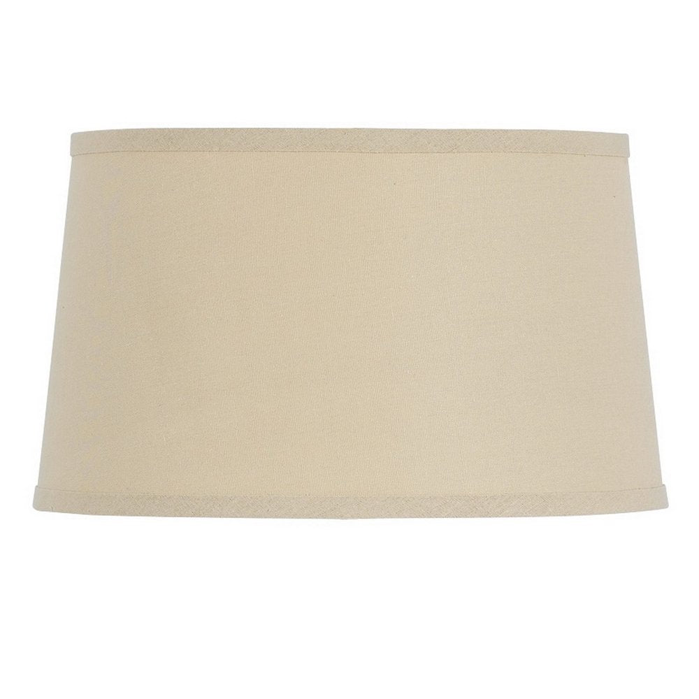 Tan Linen Drum Lamp Shade