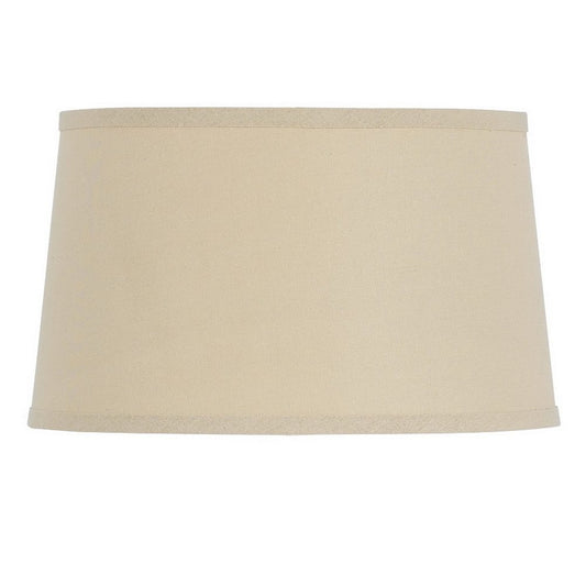 Tan Linen Drum Lamp Shade