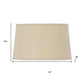 Tan Linen Drum Lamp Shade
