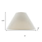 Off White Linen Plain Empire Lamp Shade