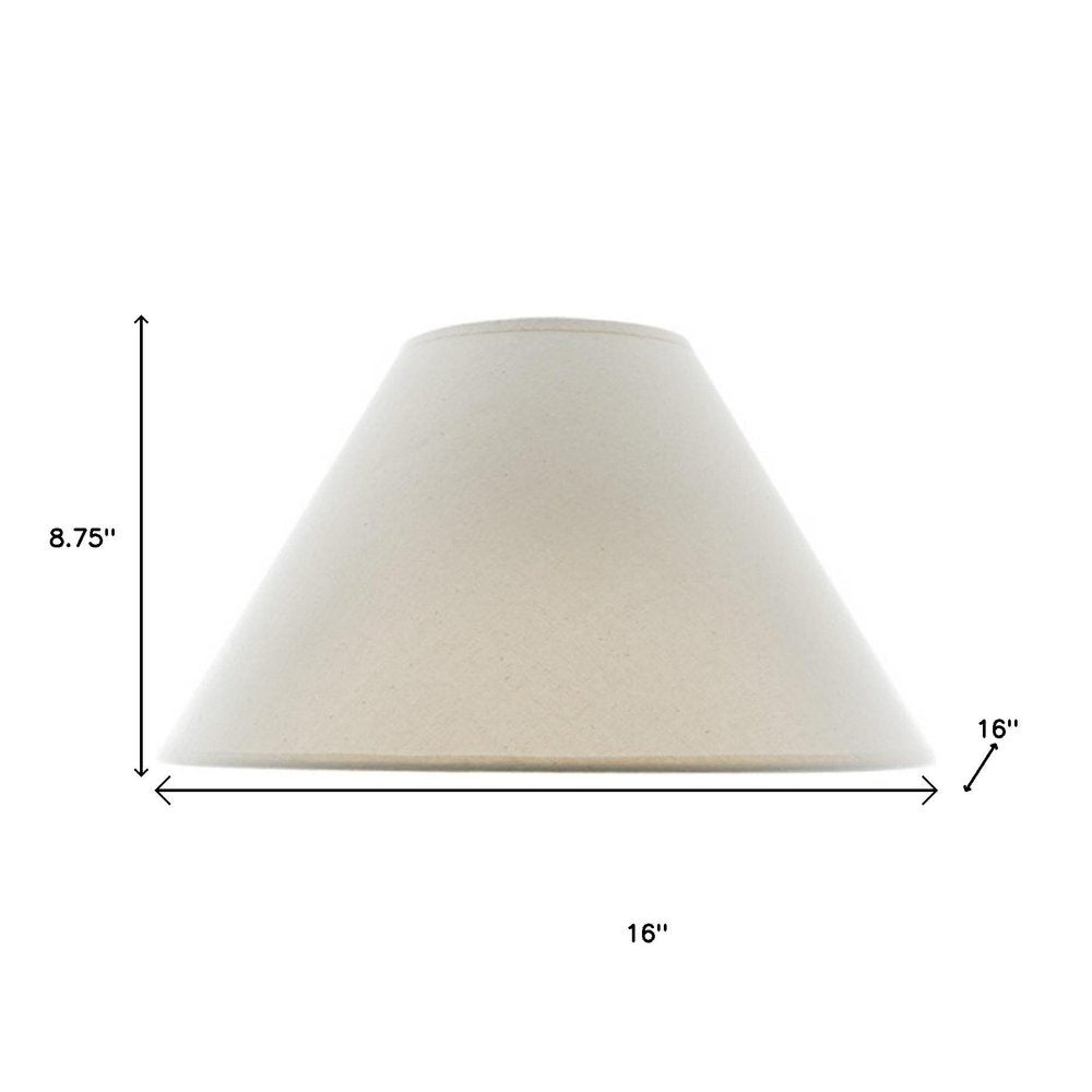 Off White Linen Plain Empire Lamp Shade