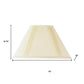 Off White Linen Pleated Empire Lamp Shade