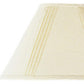 Off White Linen Pleated Empire Lamp Shade