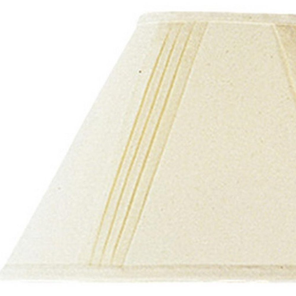 Off White Linen Pleated Empire Lamp Shade