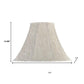 Light Gray Linen Plain Bell Lamp Shade