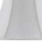 White Linen Piped Bell Lamp Shade
