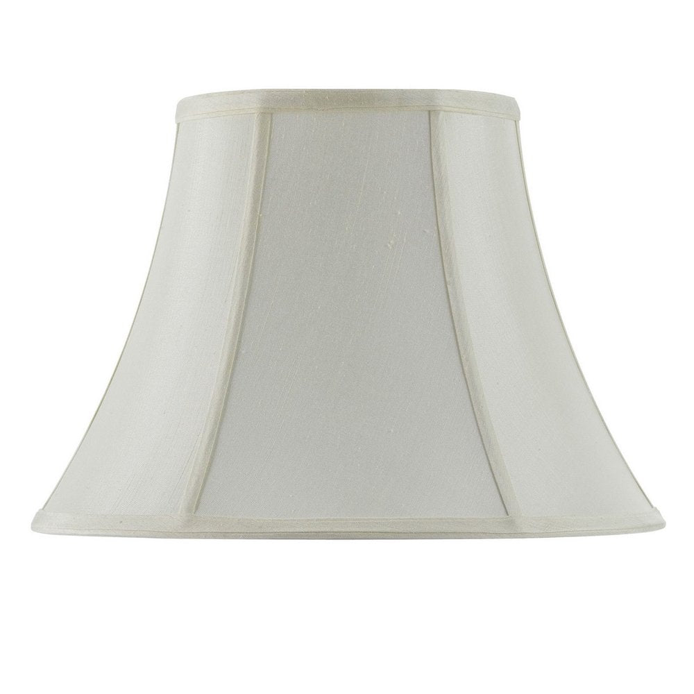 Eggshell Linen Piped Bell Lamp Shade