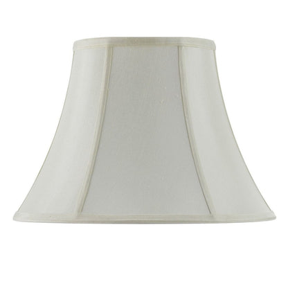 Eggshell Linen Piped Bell Lamp Shade