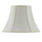 Eggshell Linen Piped Bell Lamp Shade