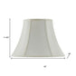 Eggshell Linen Piped Bell Lamp Shade