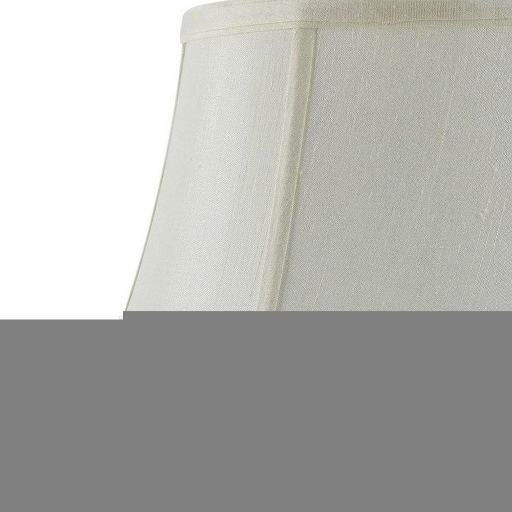 Eggshell Linen Piped Bell Lamp Shade