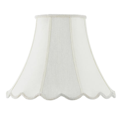 Eggshell Linen Piped Bell Lamp Shade