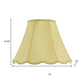Champagne Gold Linen Piped Bell Lamp Shade