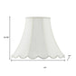 Eggshell Linen Piped Bell Lamp Shade