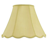 Champagne Gold Linen Piped Bell Lamp Shade