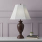 White Linen Piped Empire Lamp Shade