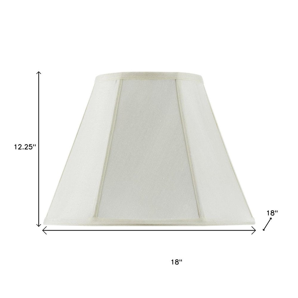 Eggshell Linen Piped Empire Lamp Shade