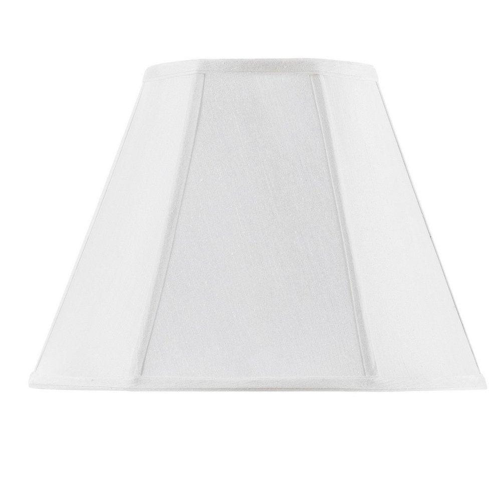 White Linen Piped Empire Lamp Shade