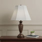 White Linen Piped Empire Lamp Shade