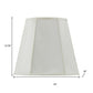 Eggshell Linen Piped Empire Lamp Shade
