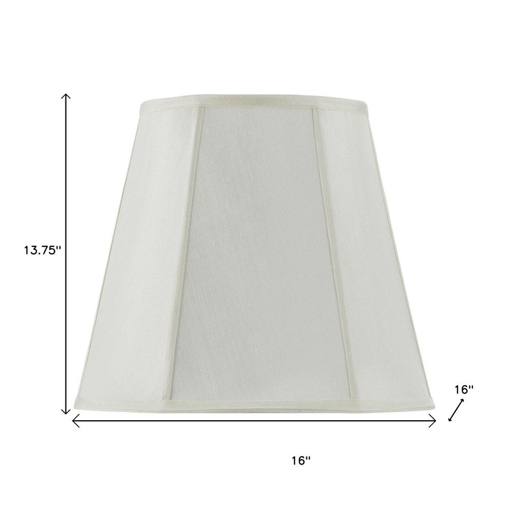 Eggshell Linen Piped Empire Lamp Shade