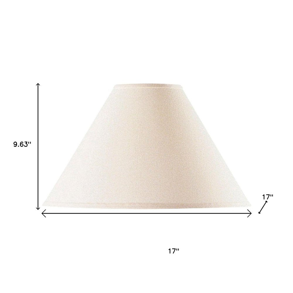 Off White Linen Plain Empire Lamp Shade
