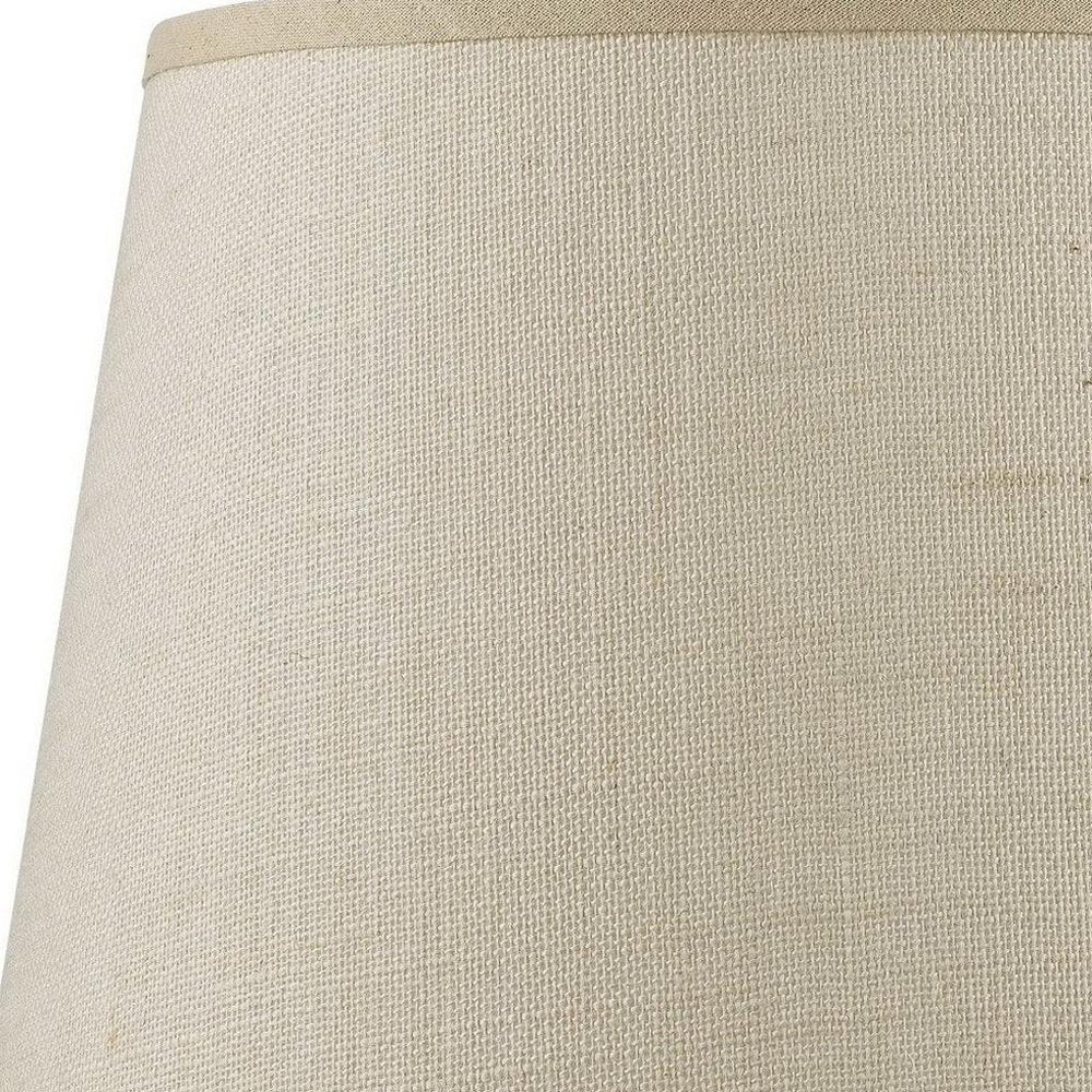 Light Brown Burlap Plain Drum Lamp Shade