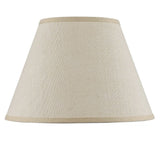 Light Brown Burlap Plain Drum Lamp Shade