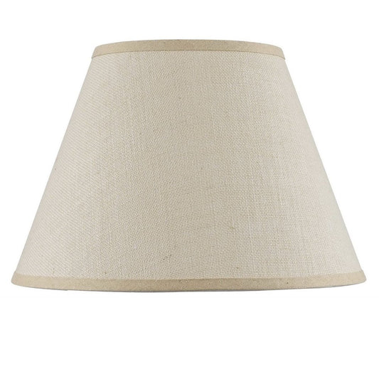 Light Brown Burlap Plain Drum Lamp Shade