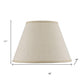 Light Brown Burlap Plain Drum Lamp Shade
