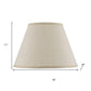 Light Brown Burlap Plain Drum Lamp Shade