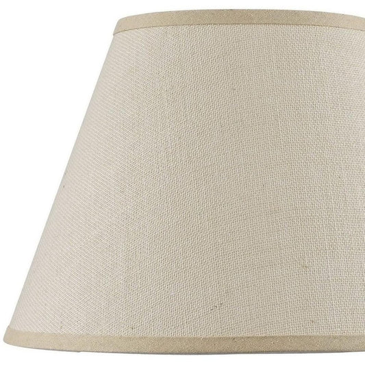Light Brown Burlap Plain Drum Lamp Shade