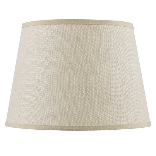 Light Brown Burlap Plain Drum Lamp Shade