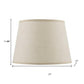 Light Brown Burlap Plain Drum Lamp Shade