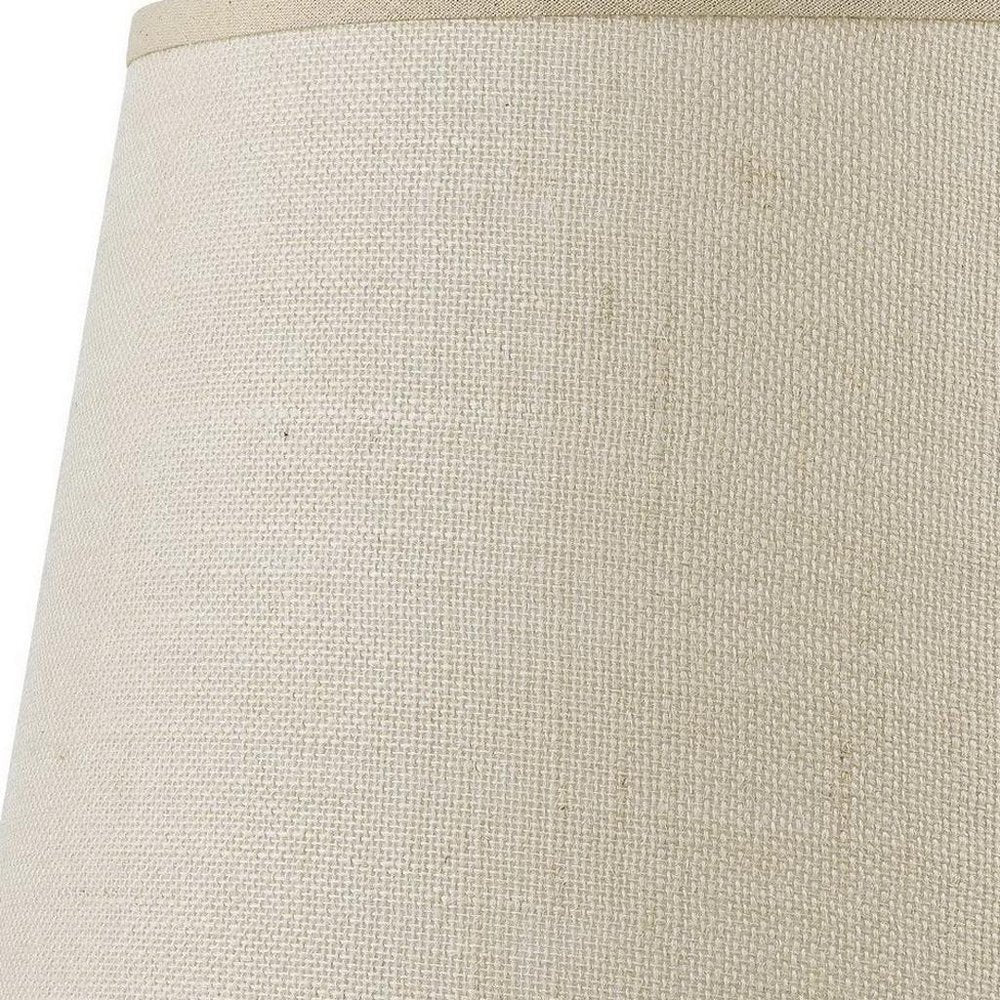 Light Brown Burlap Plain Drum Lamp Shade