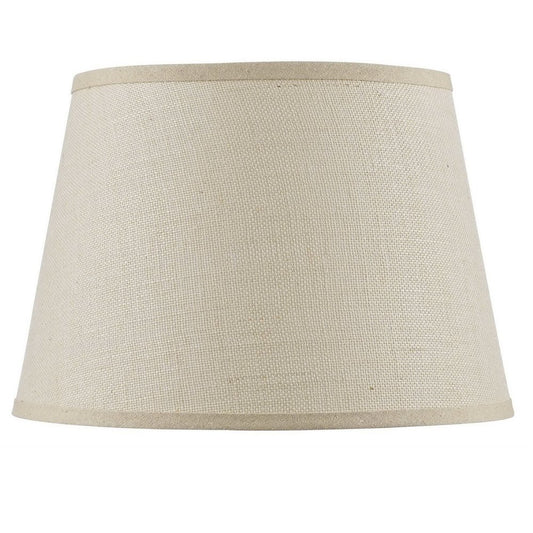 Light Brown Burlap Plain Drum Lamp Shade
