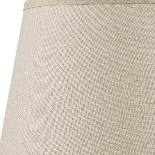 Light Brown Burlap Plain Drum Lamp Shade