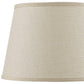 Light Brown Burlap Plain Drum Lamp Shade