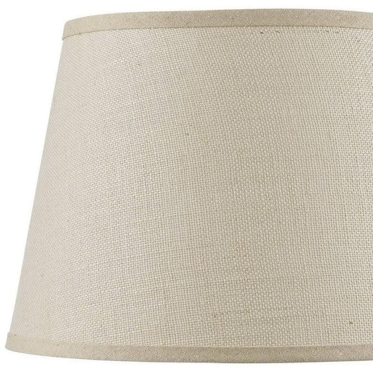 Light Brown Burlap Plain Drum Lamp Shade