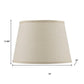 Light Brown Burlap Plain Drum Lamp Shade