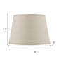 Light Brown Burlap Plain Drum Lamp Shade
