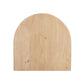 22" Natural Solid Wood Block End Table With Shelf
