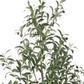 63" Green Artificial Olive Tree In Cylindrical White Cement Pot