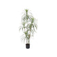 63" Green Artificial Dracaena Tree In Cylindrical Black Cement Pot