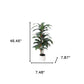 7" Green Artificial Dracaena In Cylindrical White Cement Pot