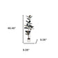 71" Black Artificial Rubber Tree In Cylindrical White Cement Pot