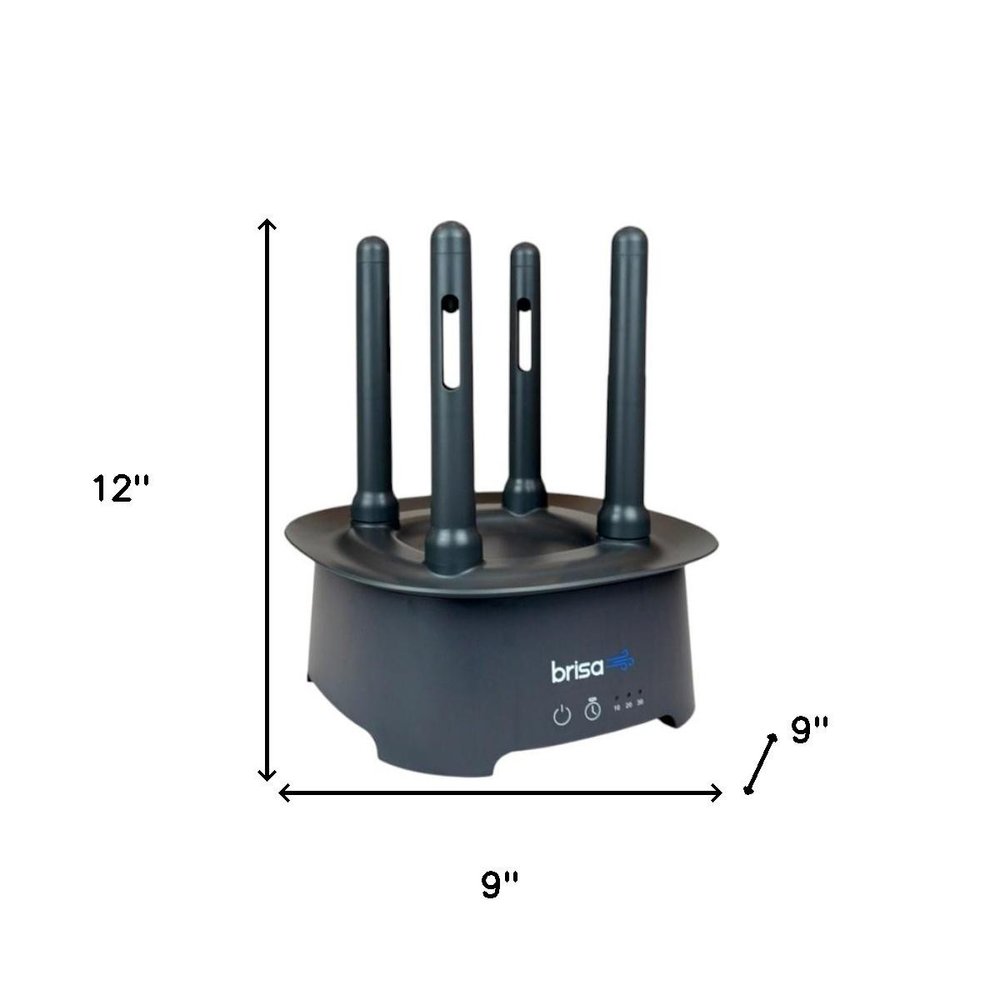 9" Brisa Gray Powered Drying Rack