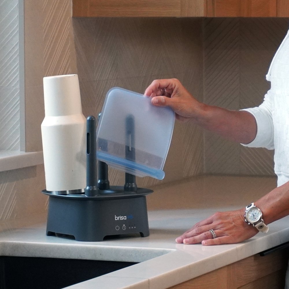 9" Brisa Gray Powered Drying Rack