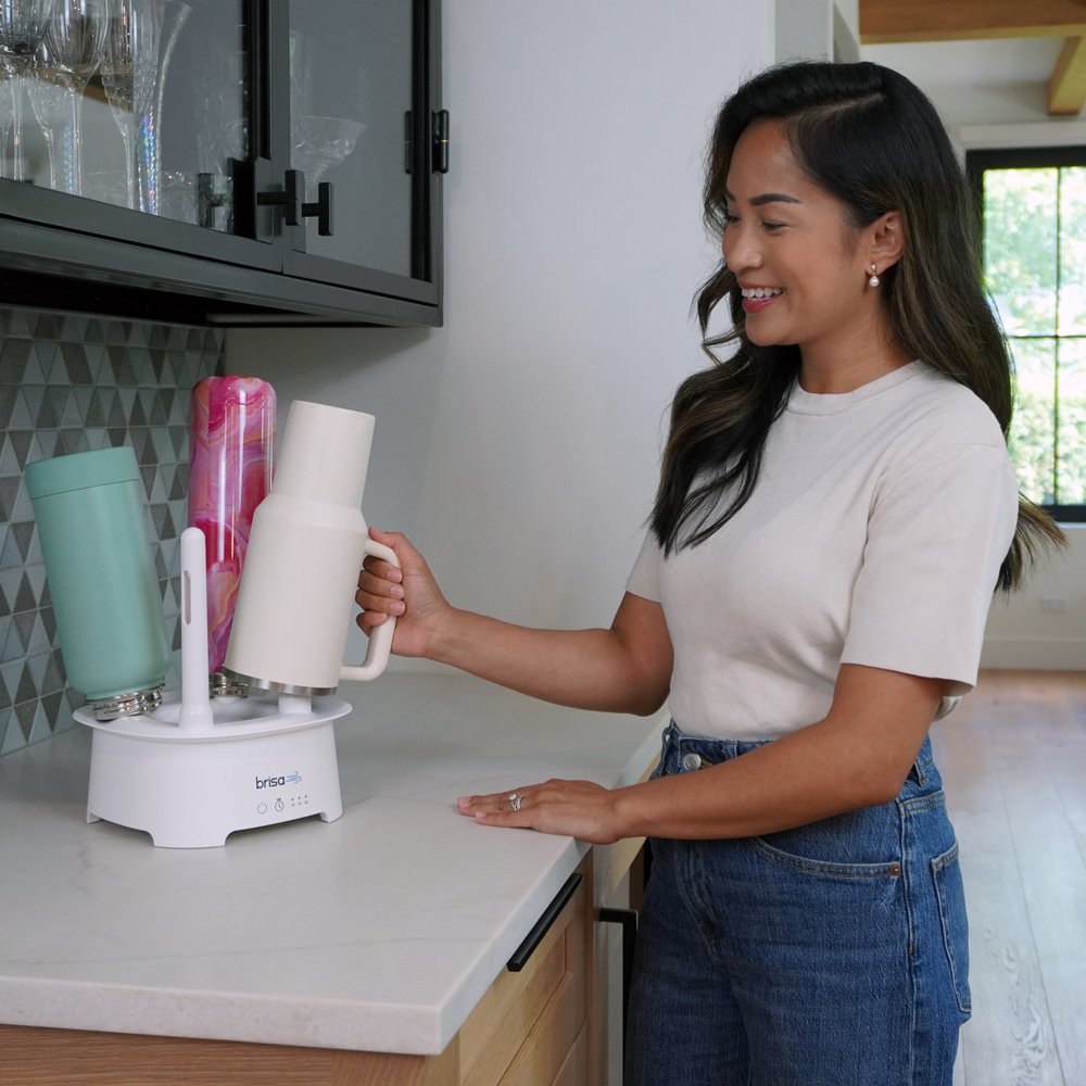 9" Brisa White Powered Drying Rack