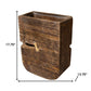 Brown Wood Pot Planter